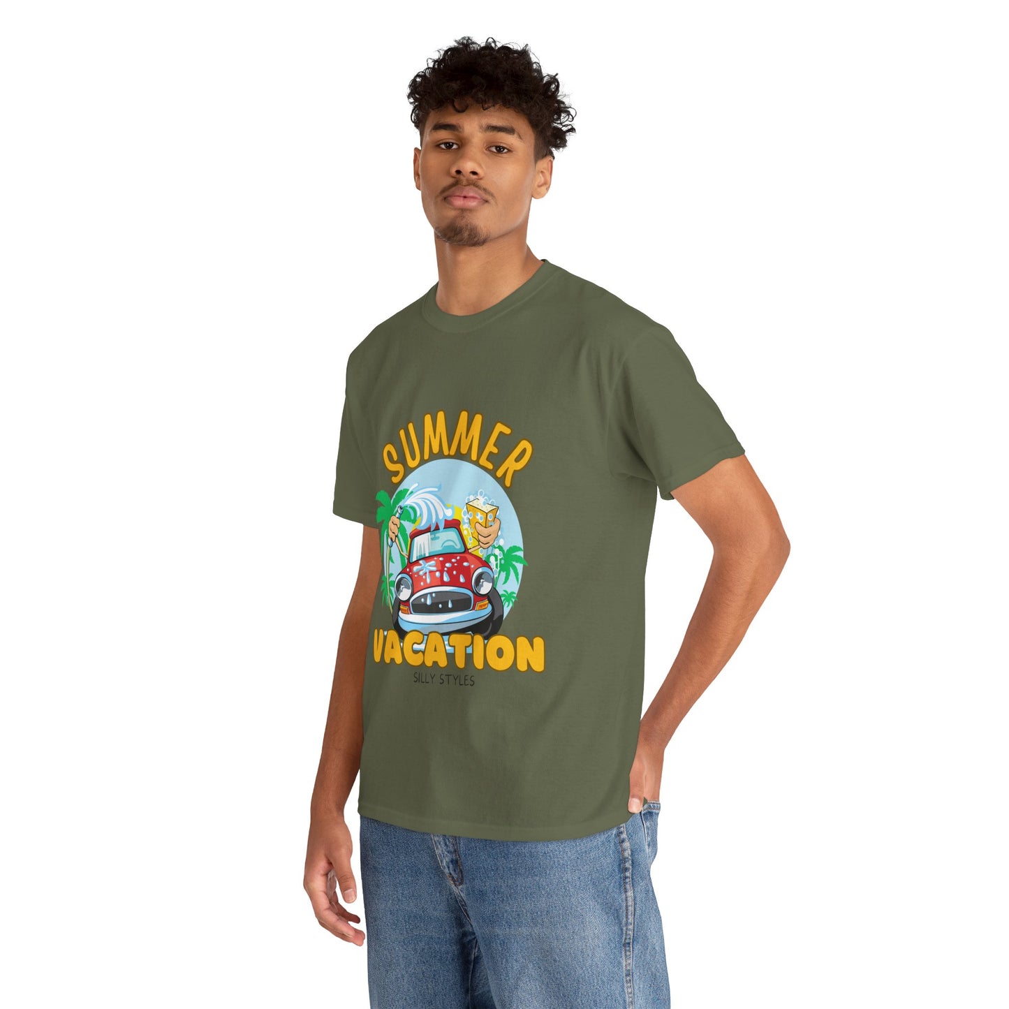 Summer Vacation Tee - Men's Beach Getaway (Express Delivery available)