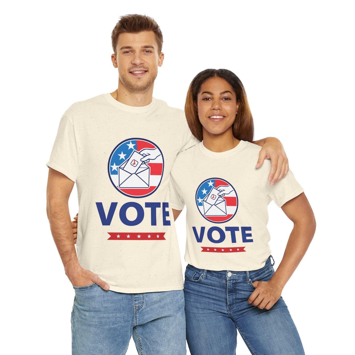 Lets Vote -  Heavy Cotton Tee (Express Delivery available)