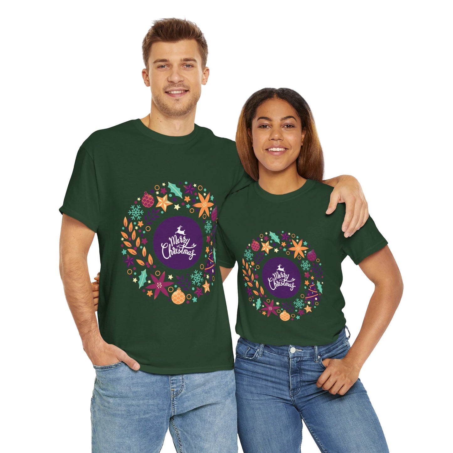 Merry Christmas - Unisex Heavy Cotton Tee (Express Delivery available)