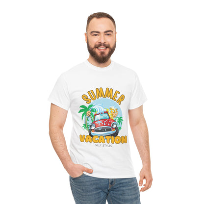 Summer Vacation Tee - Men's Beach Getaway (Express Delivery available)