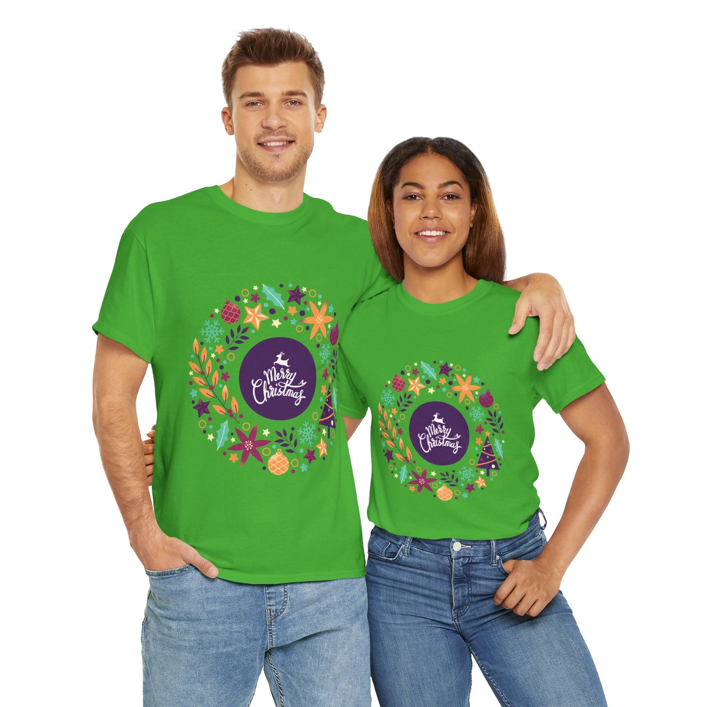 Merry Christmas - Unisex Heavy Cotton Tee (Express Delivery available)