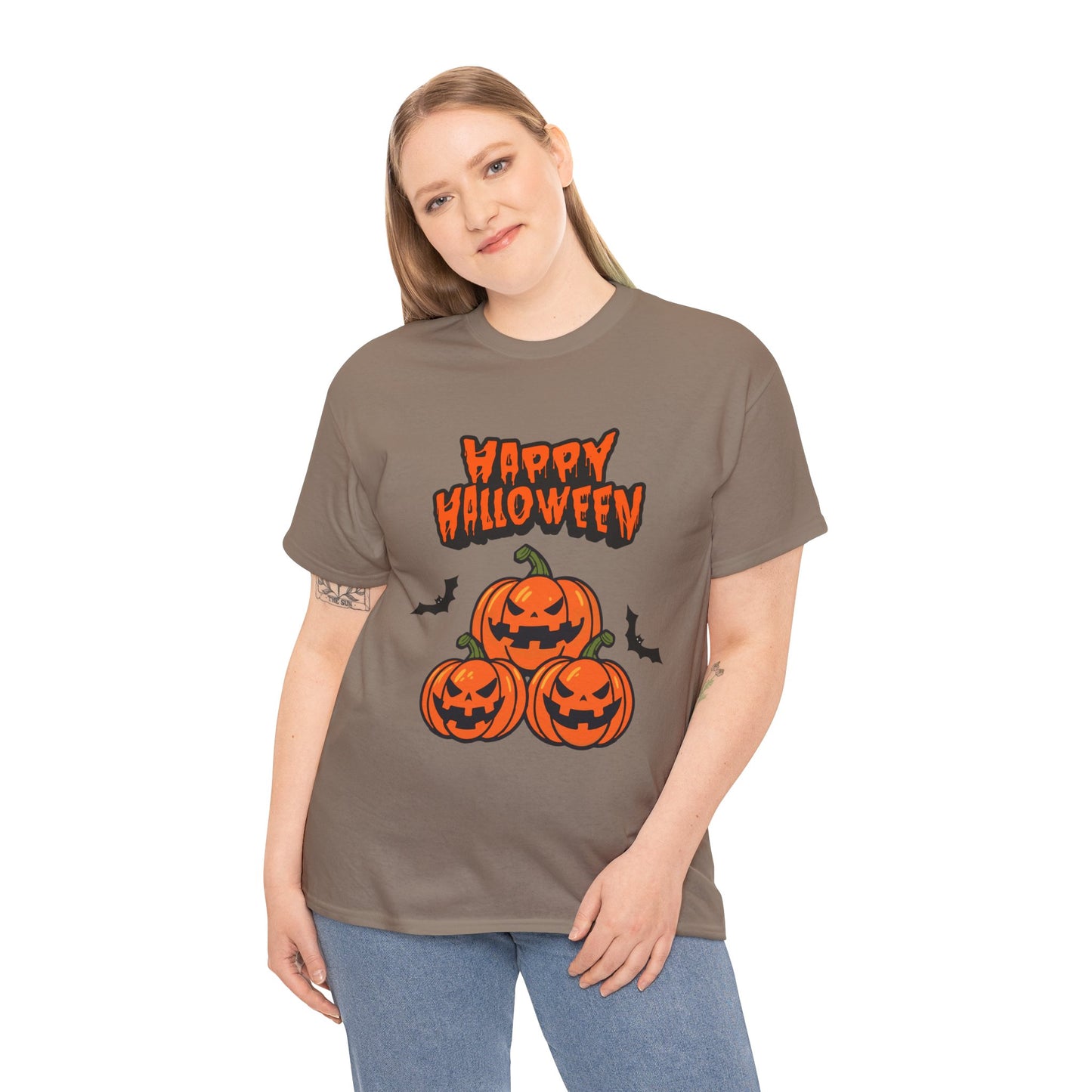 Halloween -Unisex Heavy Cotton Tee (Express Delivery available)