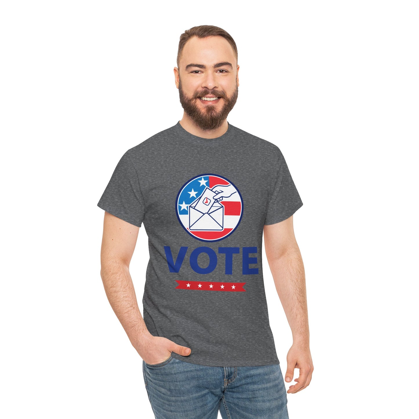 Lets Vote -  Heavy Cotton Tee (Express Delivery available)