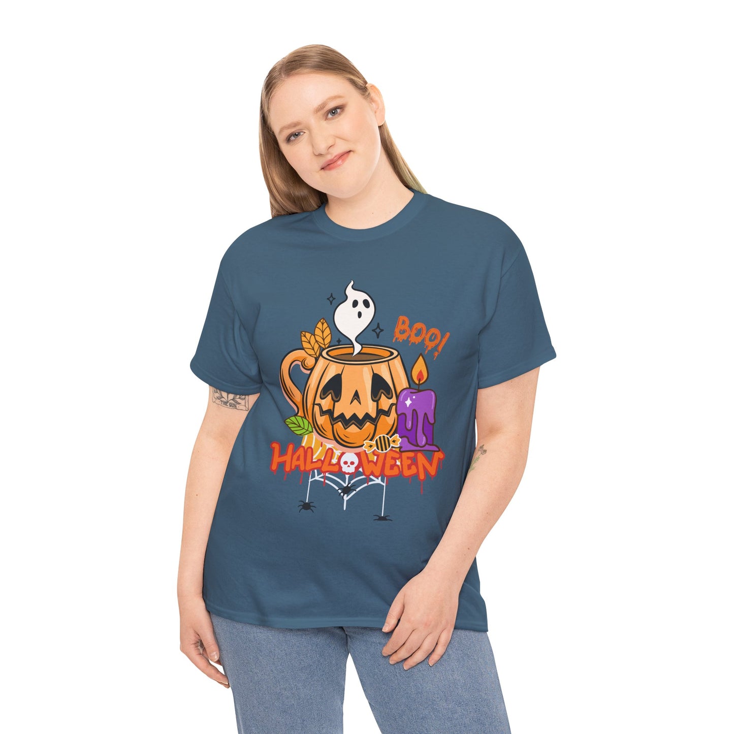 Halloween - Unisex Heavy Cotton Tee (Express Delivery available)